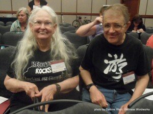 Dennis and Su Budd at the SAMHSA Regional Input Conference. Pioneers of the Kansas Recovery movement and advocates for mental health research. 